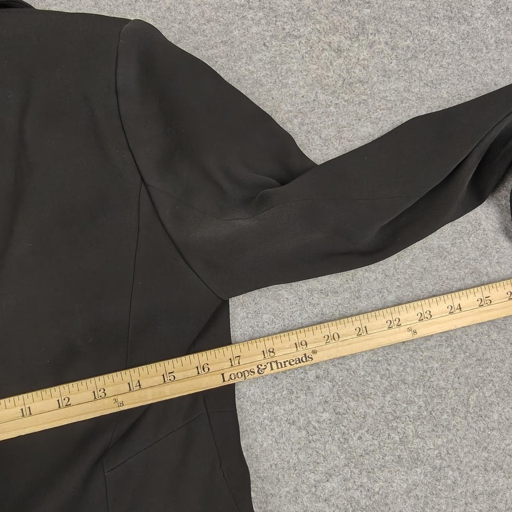 Cartier Uniformes Blazer Womens 38 Black One Button Lined Jacket Office Workwear - Picture 8 of 9